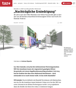 DAS MAHNMAL AN DER KEUPSTRASSE