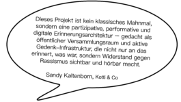 DAS MAHNMAL AN DER KEUPSTRASSE